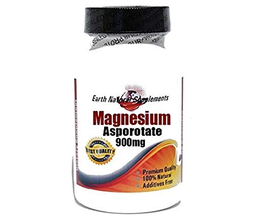 Magnesium Asporotate 900mg * 200 Capsules 100 % Natural - by EarhNaturalSupplements