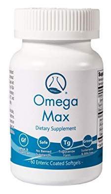 AmeriSciences Omega Max Omega-3 Fish Oil Supplement 60 Softgels