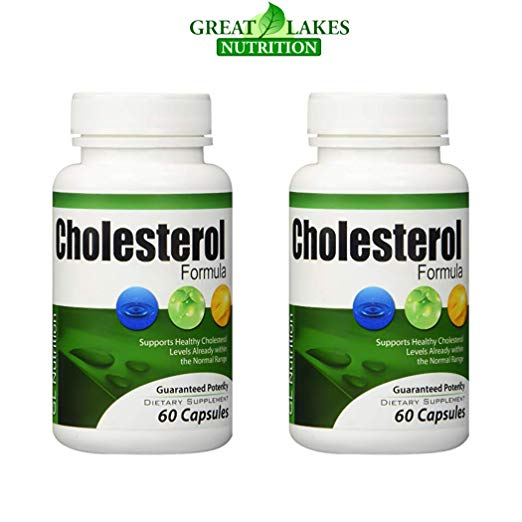 Cholesterol Formula (2 Pack) - Unique Blend of All-Natural Ingredients to Increase HDL & Lower LDL Levels | Supports Heart, Liver & Lungs | Cholesterol and Triglyceride Lowering Supplement