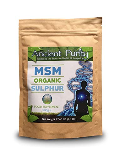 ORGANIC SULPHUR / SULFUR 500g MSM / Patrick McGean Sulphur Study by Ancient Purity