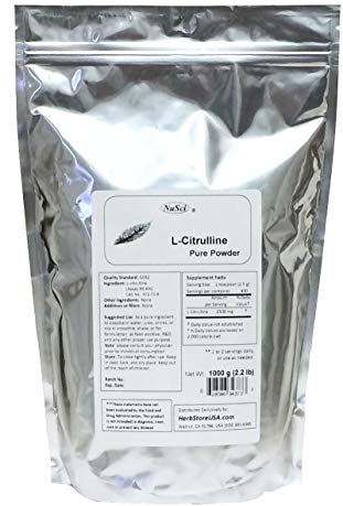 L-Citrulline 1000g (2.2 lb, 35.2 oz) Pure Powder, Nitric Oxide, AJI92 Quality Standard.