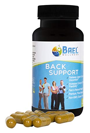 Bael Wellness Back Pain Relief Supplement - High Curcumin Organic Turmeric with Plant Based Vitamin B12, Vitamin D3, Ginger, Capsicum Powder. Extra Strength, Non-GMO, 100% Vegan - 60 Capsules