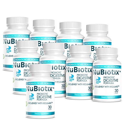 PREMIUM PROBIOTIC DIGESTIVE FORMULA | 9 BOTTLES | 30 capsules | NuBiotix