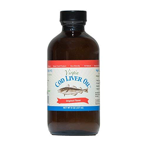 Virgin Cod Liver Oil - Natural, Wild Caught & Fresh Tasting (Unflavored)