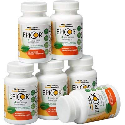 EpiCor® Clinically Shown Immune Booster (500 mg) 30 Capsules - 6 Bottles