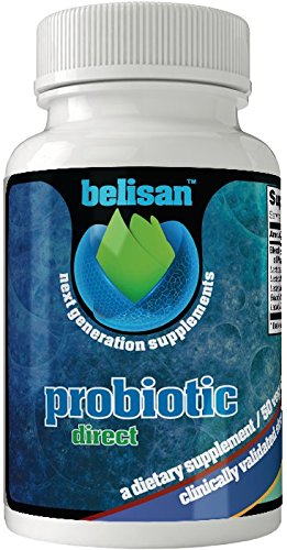 Vegan Diet Probiotic Supplement For Men & Women By Belisan - 25 Billion CFU & 10 Bacterial Strains Balanced Spectrum Blend - Supports A Healthy Digestive System - Unique Modular System - 50 Capsules