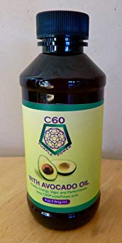 C60 Purple Power in AVOCADO OIL 4oz - 120 ml, 0.9 mg/ml C60 99.95% Purity